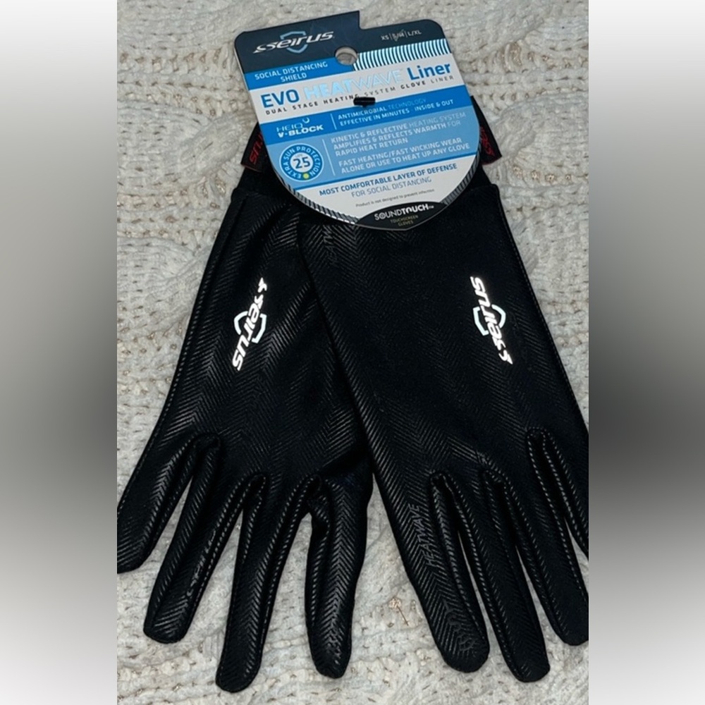 SEIRUS EVO HEATWAVE UNISEX GLOVE LINER/GLOVES SOUNDTOUCH. S/M